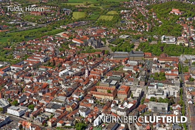 Fulda von Südosten, Luftbild