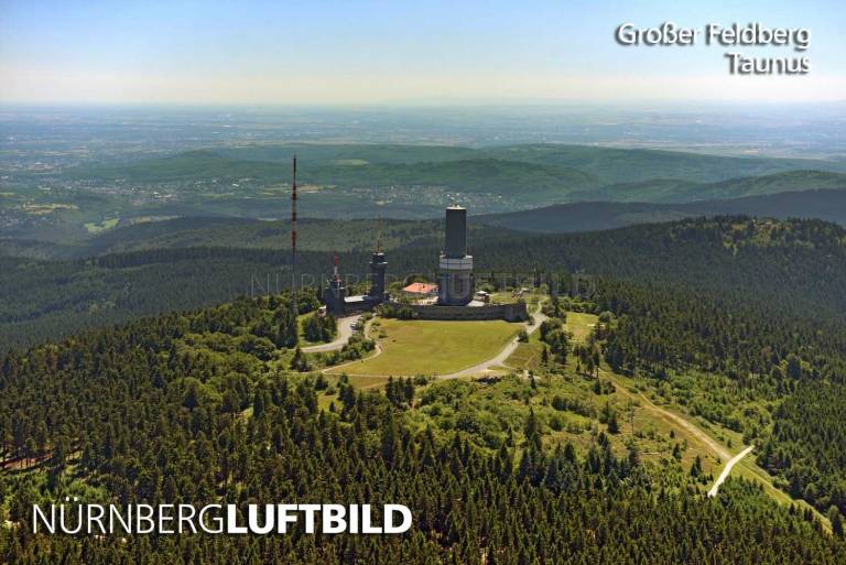 Großer Feldberg, Taunus, Luftaufnahme