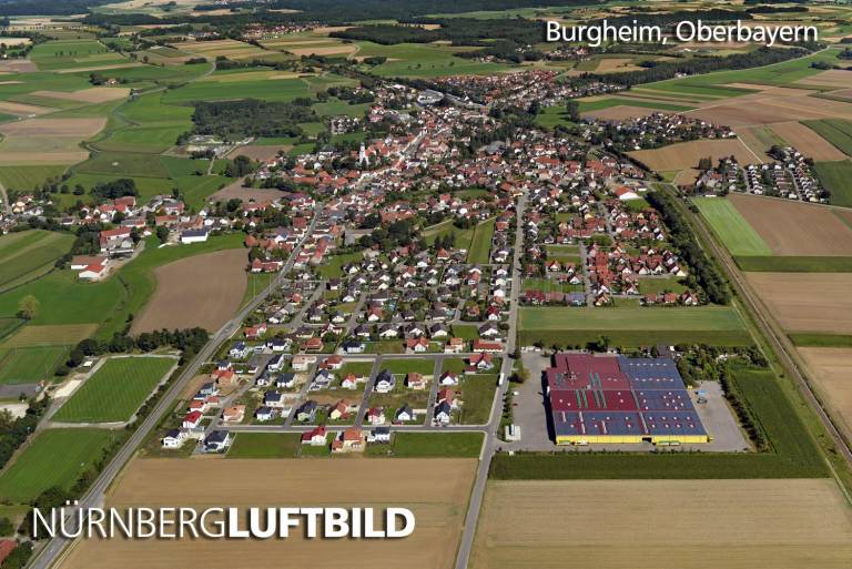 Burgheim, Luftaufnahme