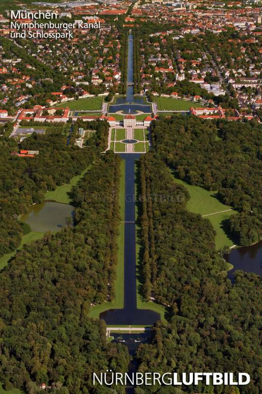 München, Nymphenburger Kanal und Schlosspark