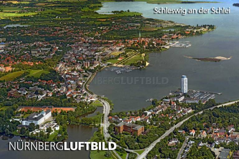 Schleswig an der Schlei, Luftaufnahme
