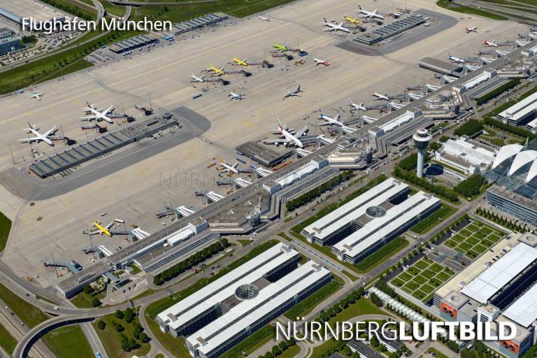 Luftaufnahme Franz-Josef-Strauß Airport München