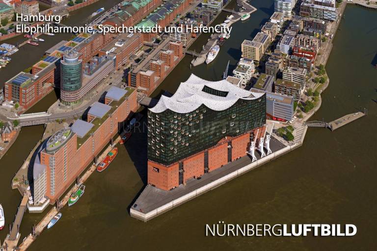 Hamburg, Elbphilharmonie, Speicherstadt und HafenCity