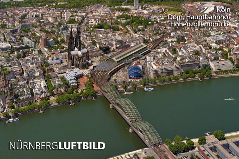 Köln, Dom, Hauptbahnhof, Hohenzollernbrücke