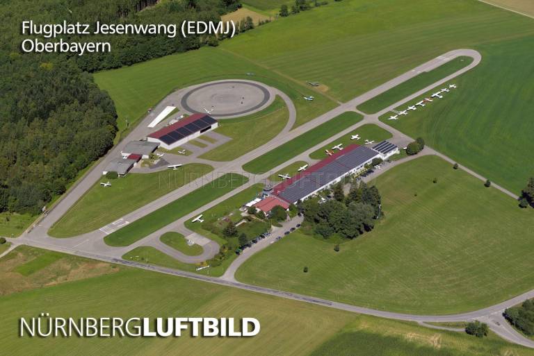 Flugplatz Jesenwang (EDMJ), Luftaufnahme