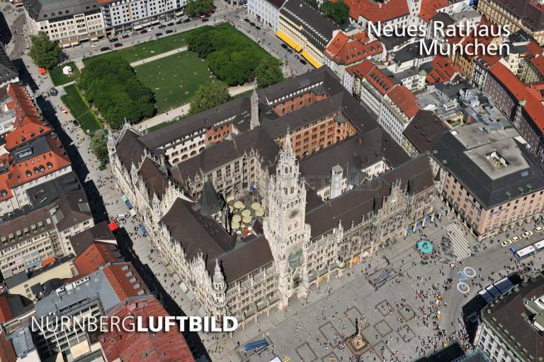 Neues Rathaus, München, Luftbild
