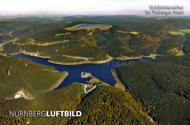 Goldisthalspeicher im Thüringer Wald, Luftaufnahme