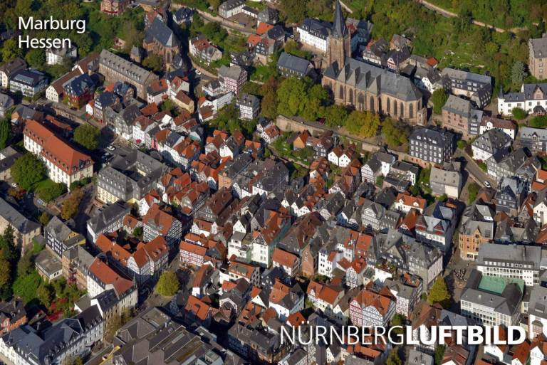 Marburg, Luftaufnahme