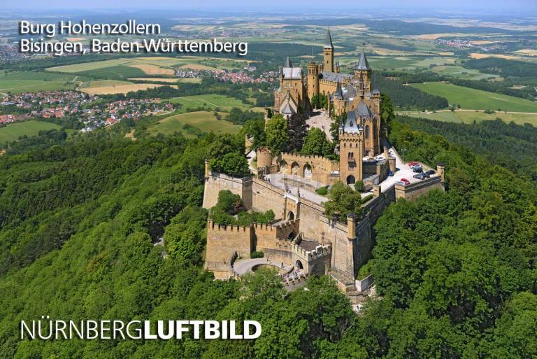 Burg Hohenzollern, Luftbild
