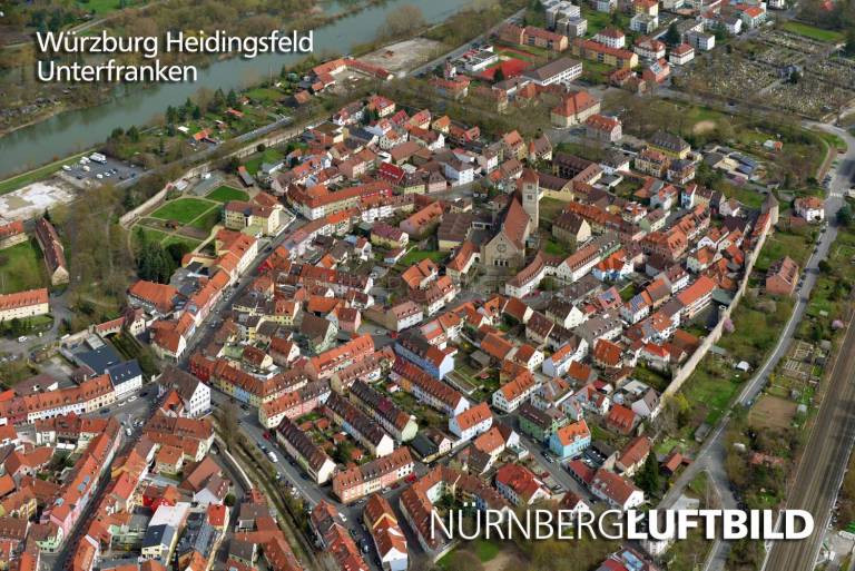Würzburg Heidingsfeld, Luftaufnahme