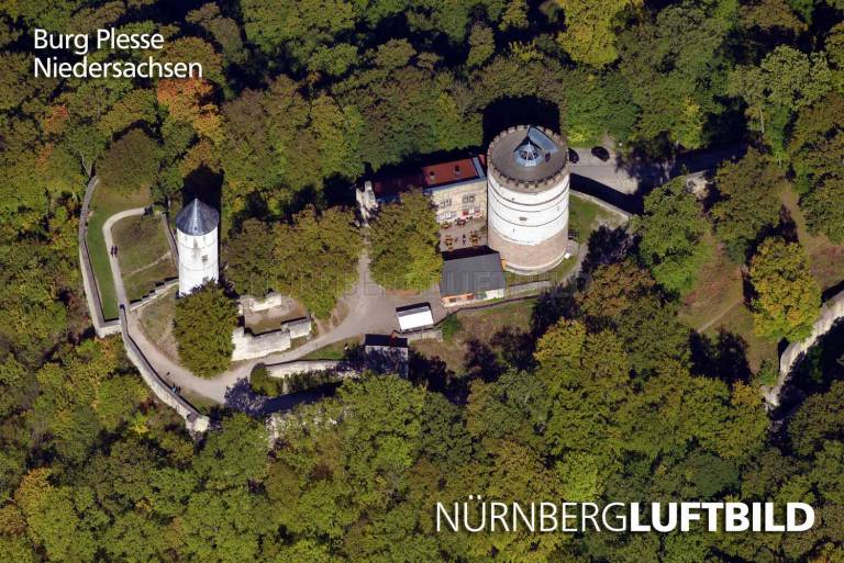Burg Plesse, Niedersachsen, Luftbild