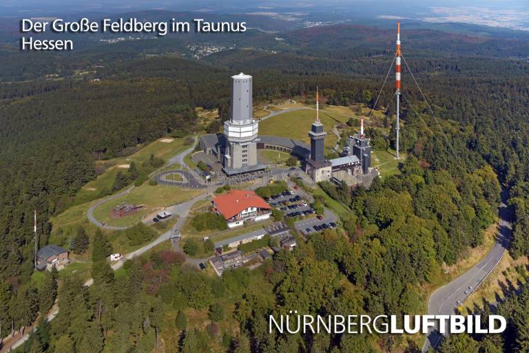 Der Große Feldberg im Taunus, Luftaufnahme