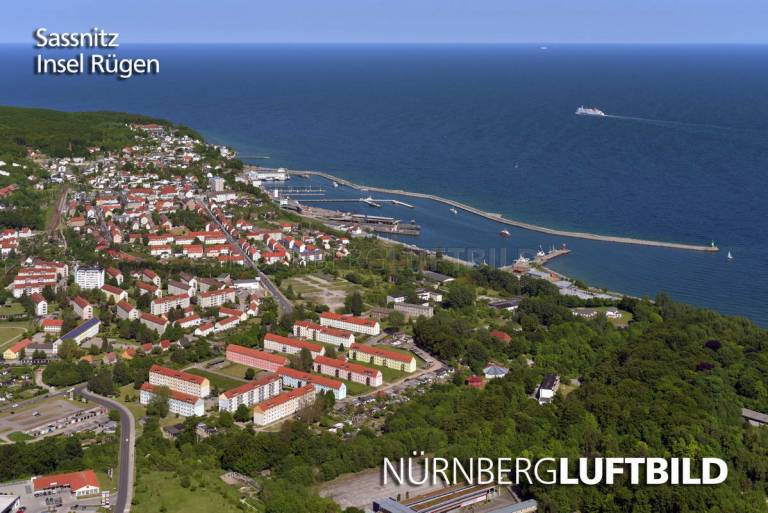 Sassnitz, Insel Rügen, Luftbild