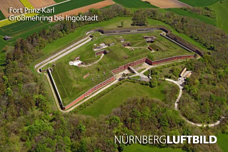 Fort Prinz-Karl, Großmehring bei Ingolstadt, Luftbild