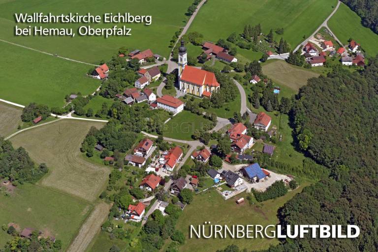 Wallfahrtskirche Eichlberg bei Hemau, Luftbild