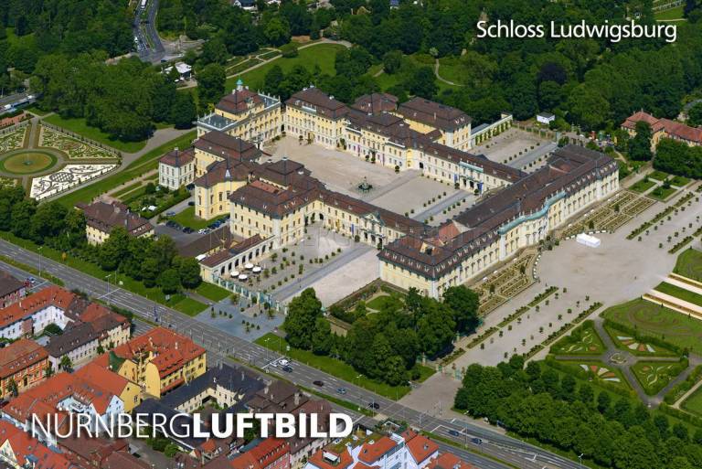 Schloss Ludwigsburg, Luftaufnahme