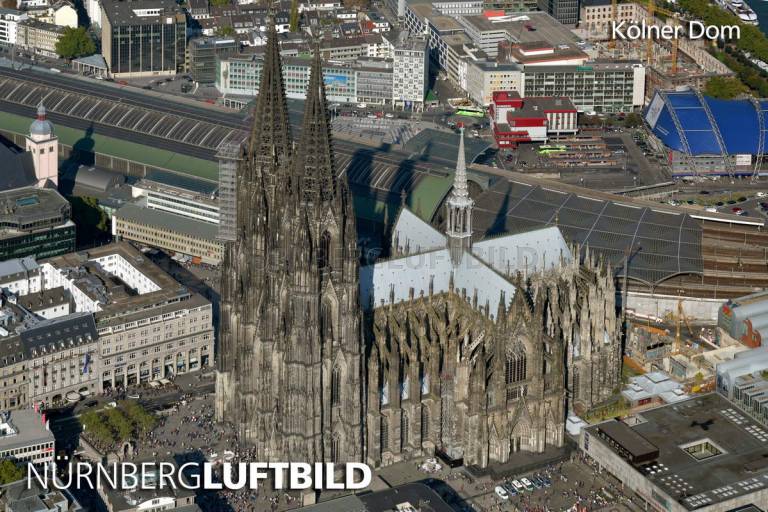 Kölner Dom, Luftaufnahme