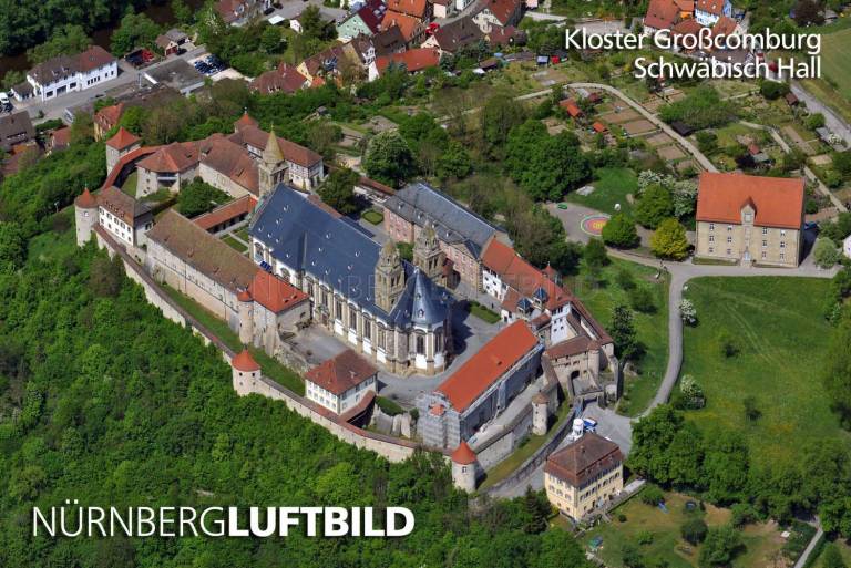 Kloster Großcomburg, Schwäbisch Hall, Luftbild