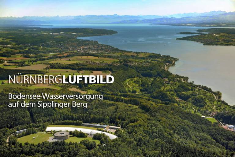 Bodensee-Wasserversorgung auf dem Sipplinger Berg, Luftaufnahme