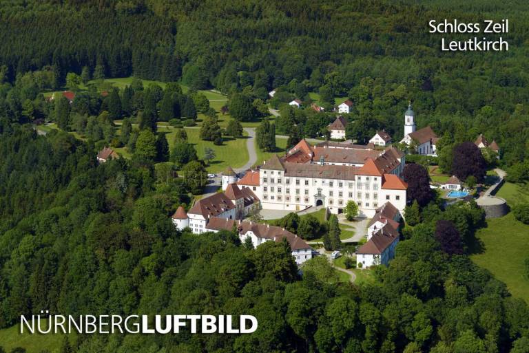 Schloss Zeil, Leutkirch, Luftaufnahme