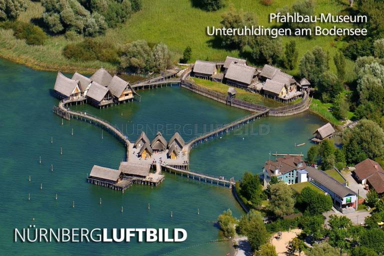 Pfahlbau-Museum, Unteruhldingen am Bodensee, Luftbild