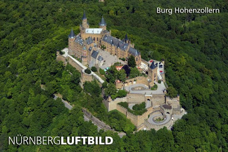 Burg Hohenzollern, Luftaufnahme