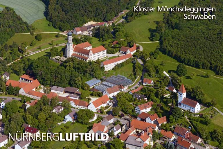Kloster Mönchsdeggingen, Luftaufnahme