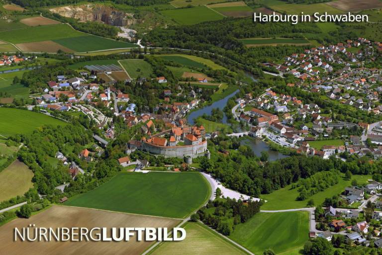 Harburg in Schwaben, Luftaufnahme