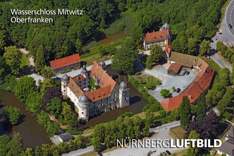 Wasserschloss Mitwitz, Luftaufnahme