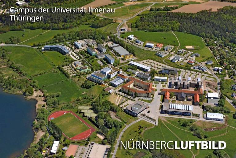 Campus der Universität Ilmenau, Luftbild