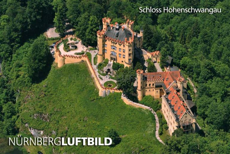 Schloss Hohenschwangau, Luftaufnahme