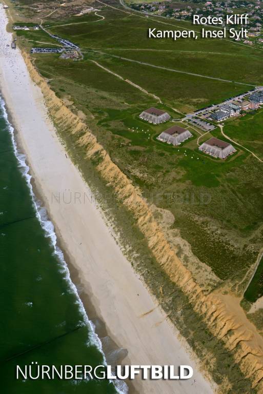 Rotes Kliff, Kampen, Insel Sylt, Luftbild