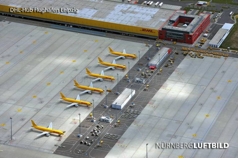DHL-Hub Flughafen Leipzig, Luftbild