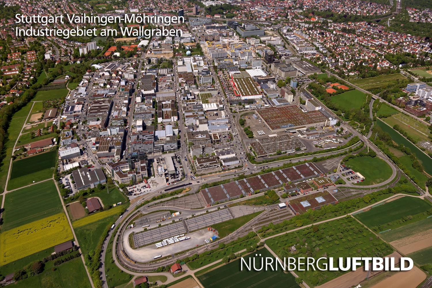 Stuttgart Vaihingen-Möhringen, Industriegebiet am Wallgraben