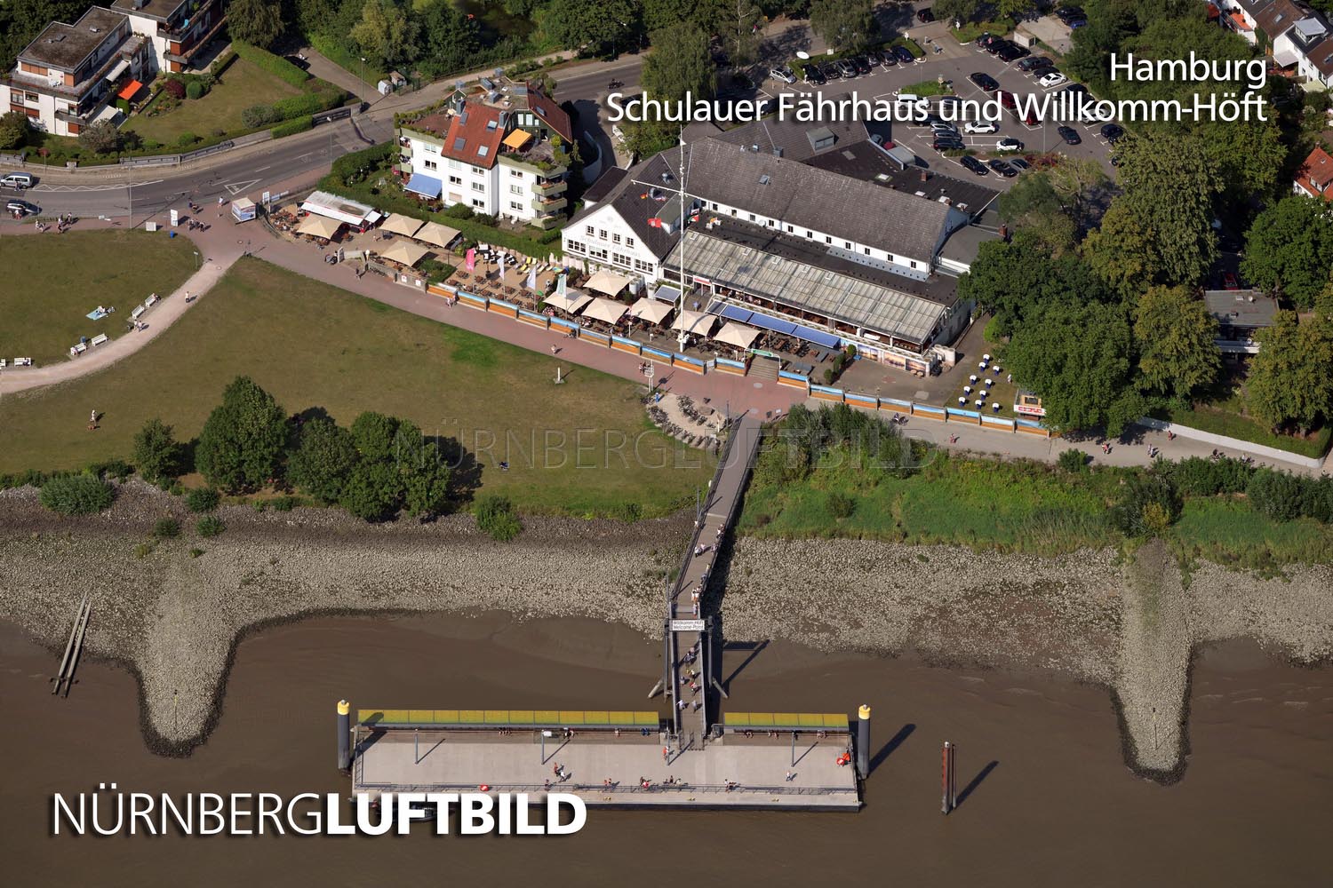 Hamburg, Schulauer Fährhaus und Willkomm-Höft