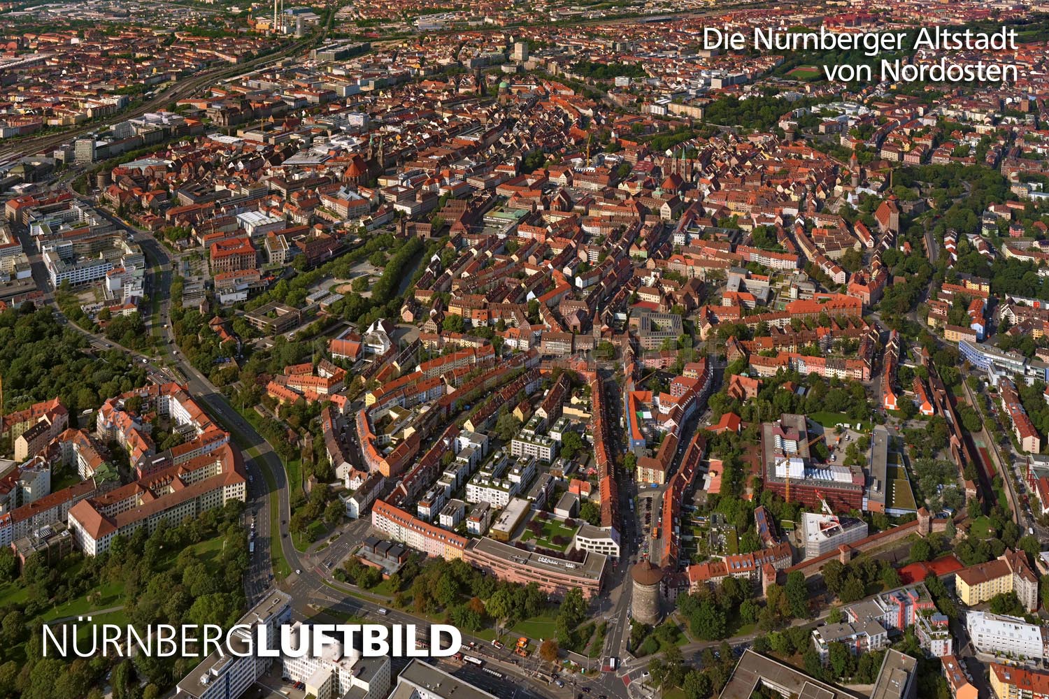Die Nürnberger Altstadt von Nordosten