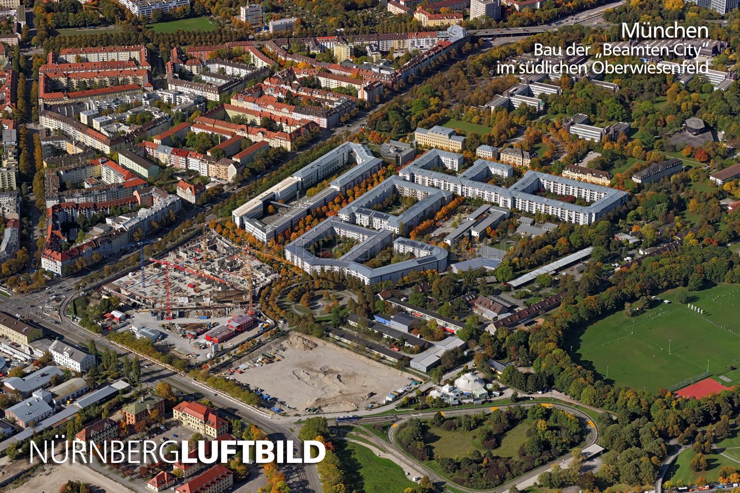 München, Bau der "Beamten-City" im südlichen Oberwiesenfeld