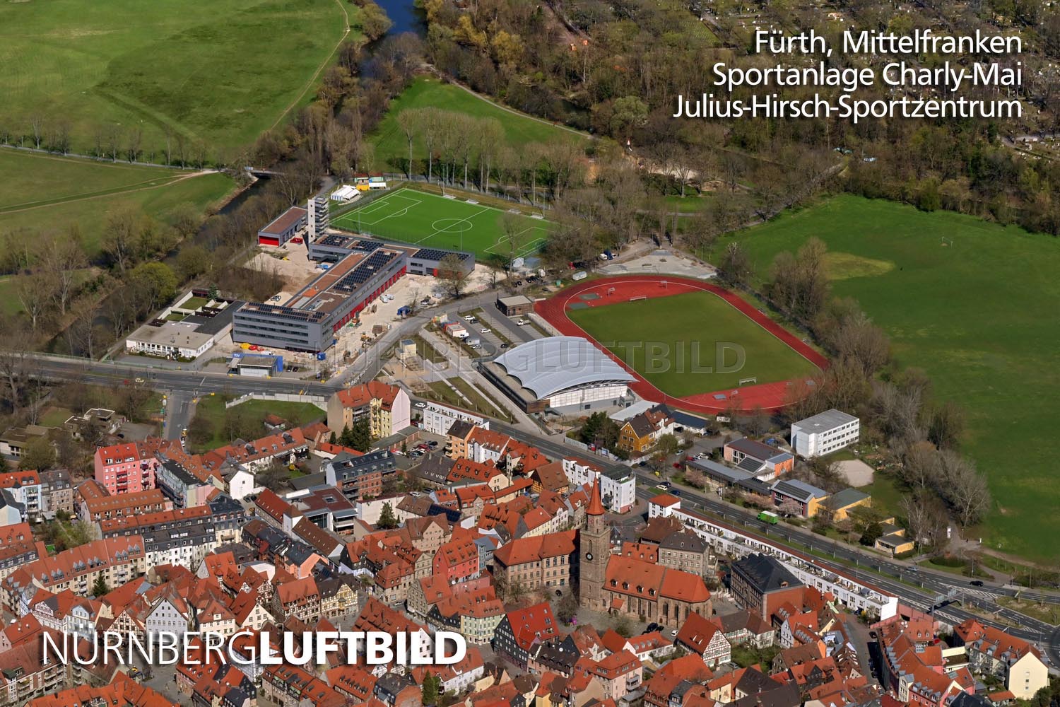 Fürth, Mittelfranken, Sportanlage Charly-Mai, Julius-Hirsch-Sportzentrum