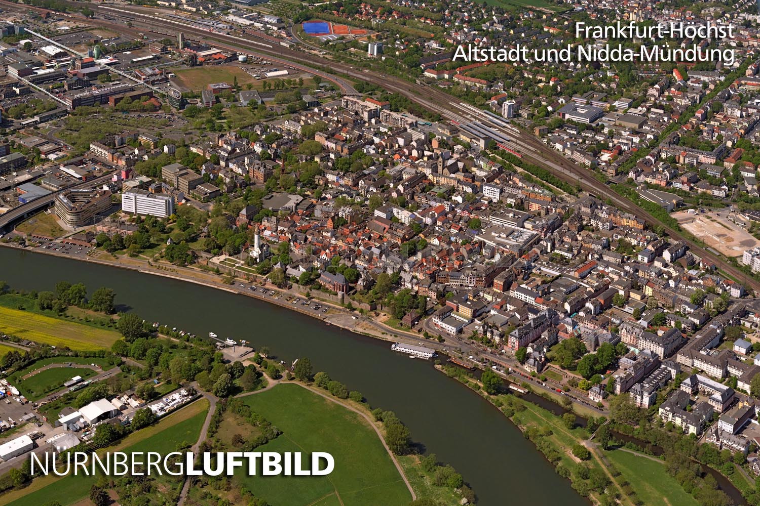 Frankfurt-Höchst, Altstadt und Nidda-Mündung