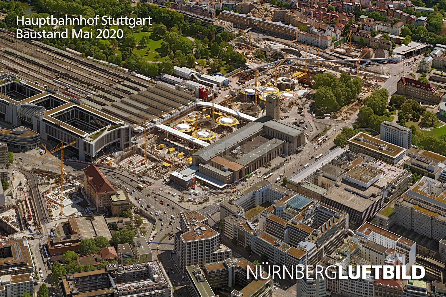 Hauptbahnhof Stuttgart, Baustand Mai 2020