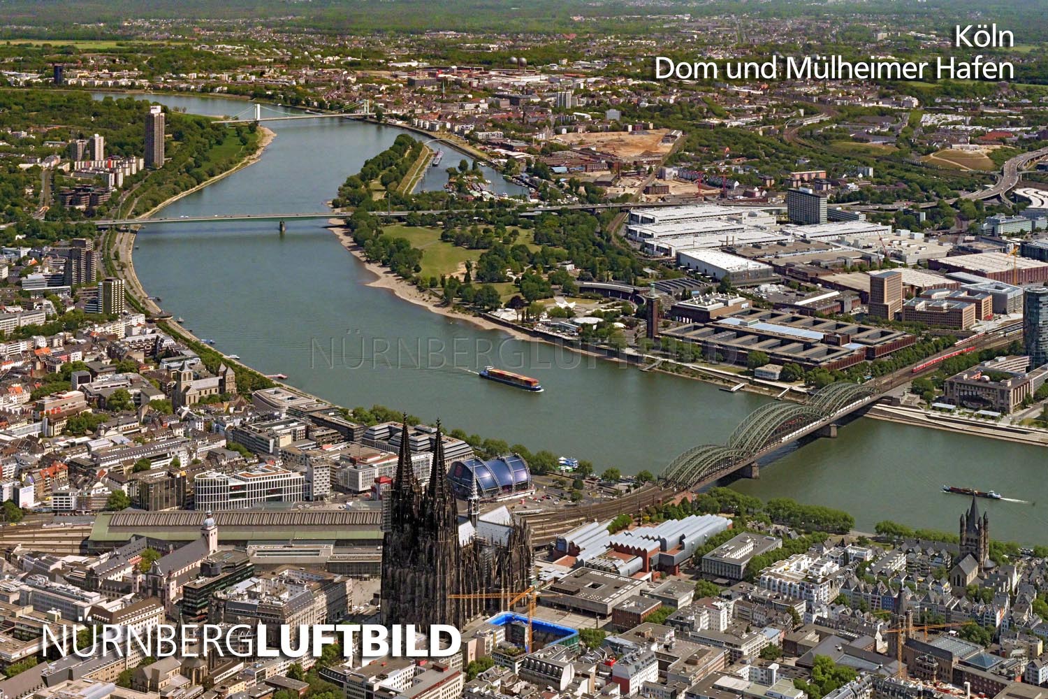 Köln, Dom und Mülheimer Hafen