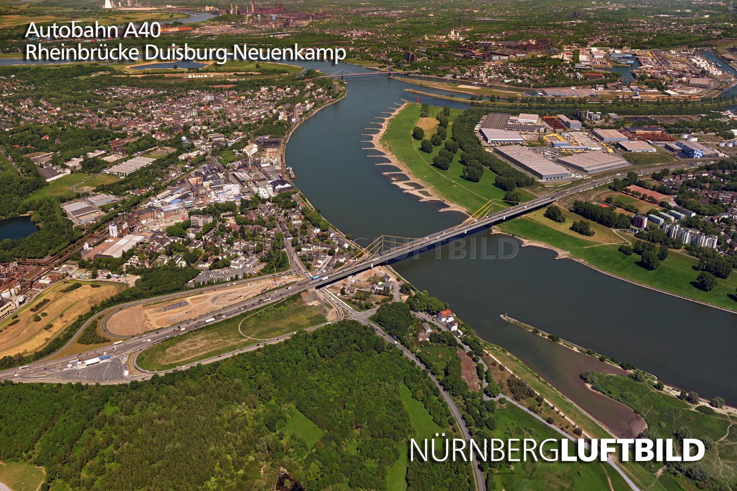 Autobahn A40, Rheinbrücke Duisburg-Neuenkamp