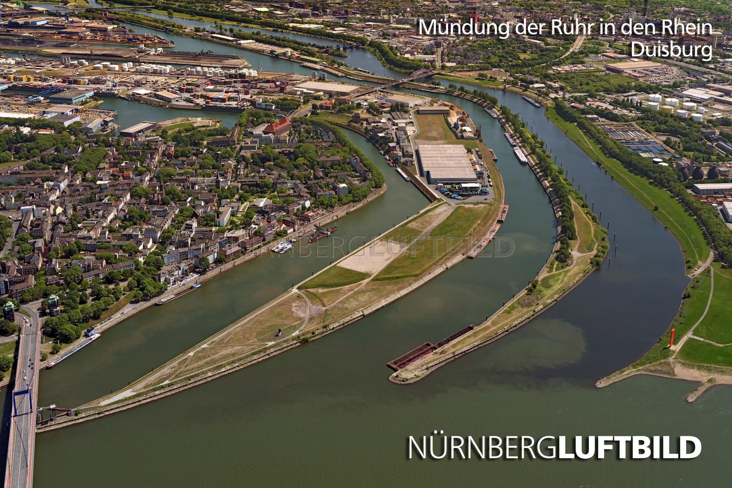 Mündung der Ruhr in den Rhein, Duisburg