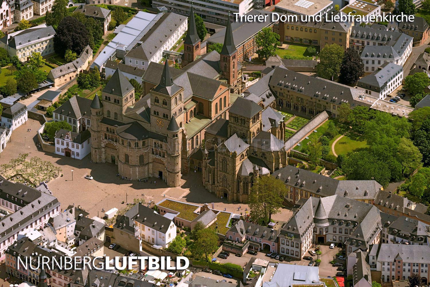 Trierer Dom und Liebfrauenkirche, Luftaufnahme