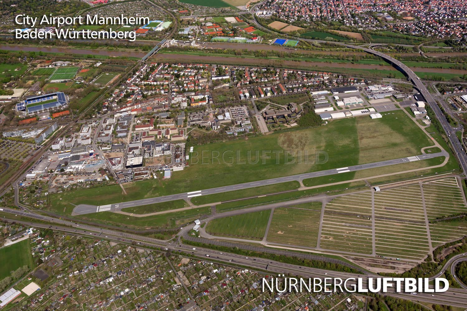 City Airport Mannheim, Luftaufnahme
