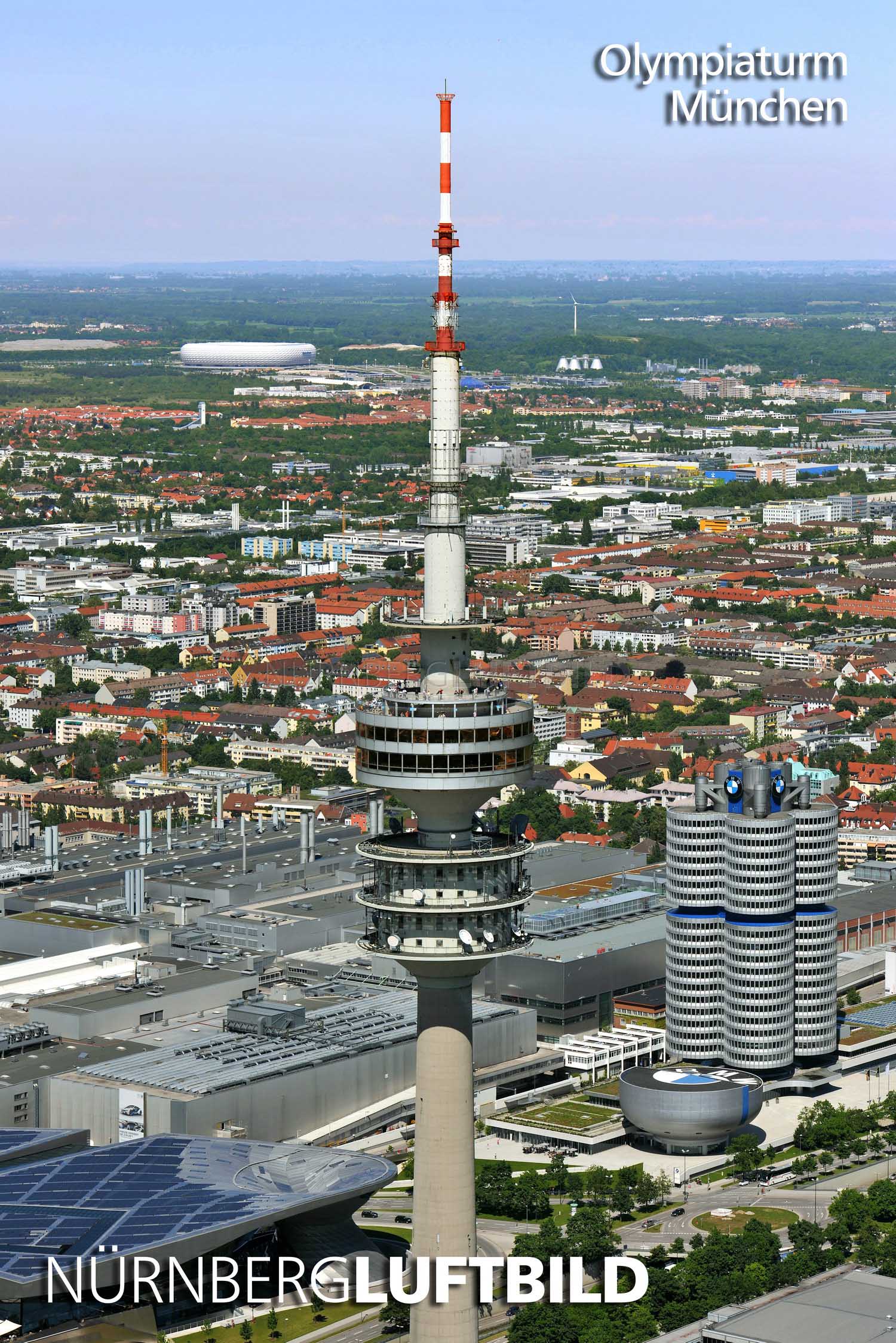 Olympiaturm, München, Luftbild