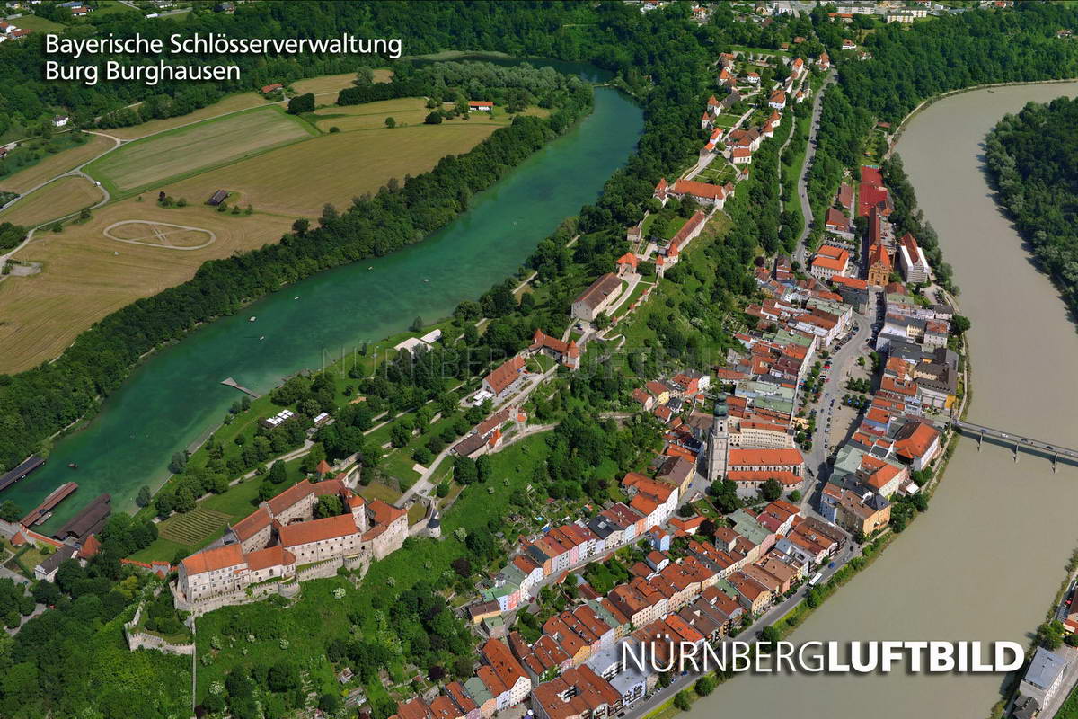 Burg Burghausen, Luftbild