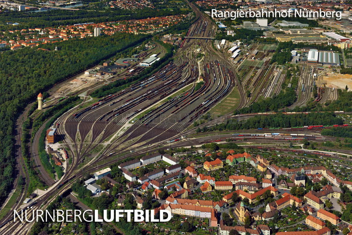 Rangierbahnhof Nürnberg, Luftaufnahme