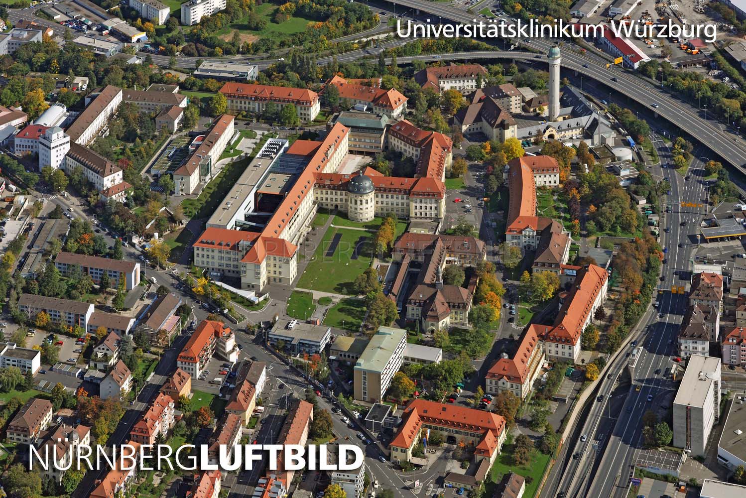 Universitätsklinikum Würzburg, Luftaufnahme