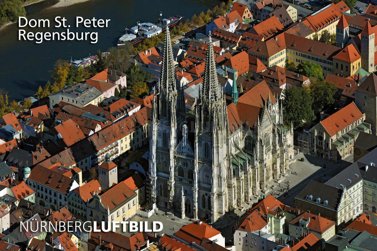 Dom St. Peter in Regensburg, Luftaufnahme